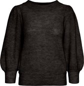 Vero Moda VMVIGGA 34 RIB BLOUSE - Black Black