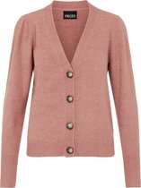 Pieces PCNaya LS Cardigan Dames Vest Ash Rose  - Maat  XS