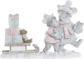 Kerstversiering DKD Home Decor Hars (16 x 6 x 11 cm)