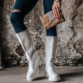 Chelsea midi long boots dames - Anne wit