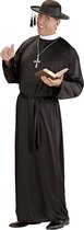 Widmann - Monnik & Pater & Priester Kostuum - Zegenende Priester Kostuum Man - Zwart - Large - Carnavalskleding - Verkleedkleding