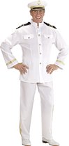 Widmann - Kapitein & Matroos & Zeeman Kostuum - Kapitein Love Boat Kostuum Man - wit / beige - Medium - Carnavalskleding - Verkleedkleding