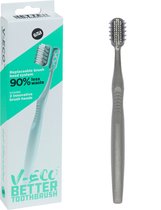 Better Toothbrush V-ECO - duurzame tandenborstel - zilvergrijs - 2 borstelkopjes