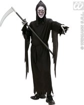 Beul & Magere Hein Kostuum | Grim Reaper Vader Tijd Kind Kostuum Jongen | Maat 158 | Halloween | Verkleedkleding