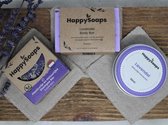 HappySoaps Purple - Kerstcadeau vrouw - Geschenkset vrouw - Giftbox vriendin - Shampoo Bar - Natuurlijke Deodorant - Body Bar - Plasticvrij - Vegan