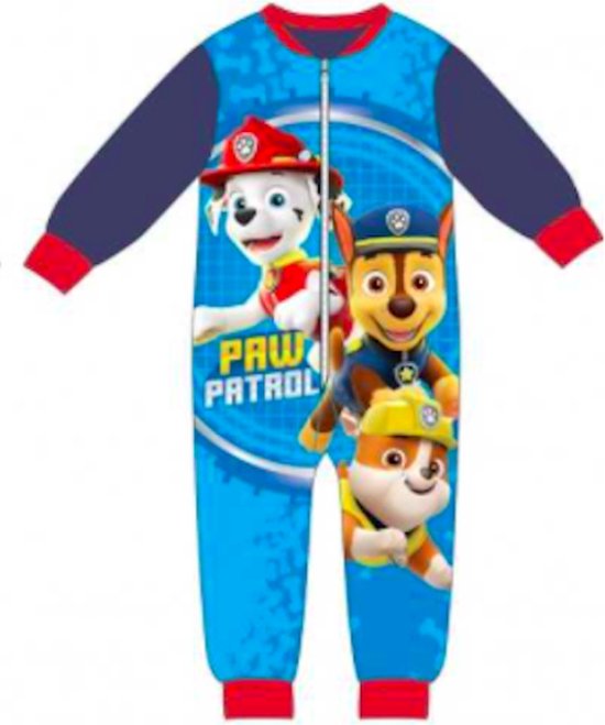 Paw Patrol onesie - pyjama - donkerblauw - Maat 92 / 2 jaar | bol.com