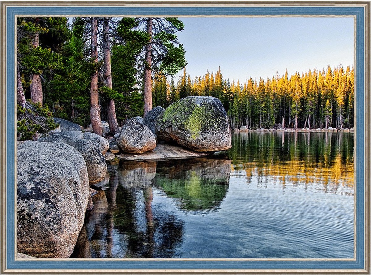 Artibalta Diamond Painting Lake in Karelia 70x50 cm  Vierkante Steentjes