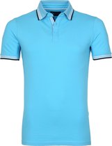 Suitable - Polo Brick Agua Blauw - 3XL - Slim-fit