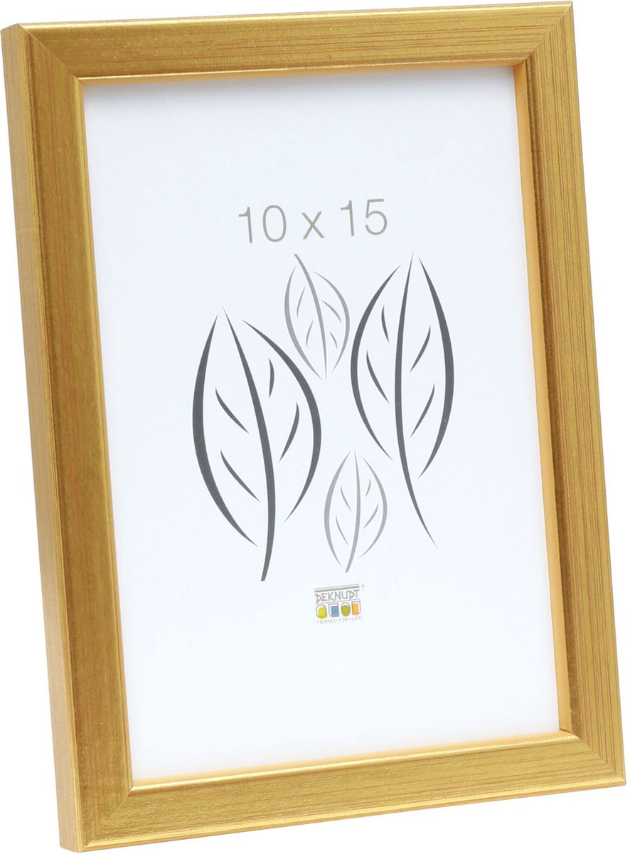 Deknudt Frames fotolijst S41JA1 - hout - goudkleur - foto: 10x15 cm