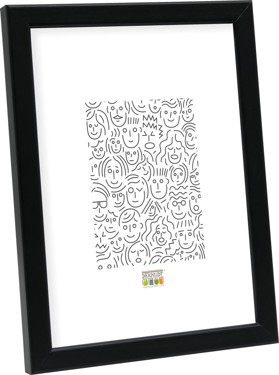 Deknudt Frames fotolijst S41JL2 - zwart - hout - voor foto: 10x15 cm