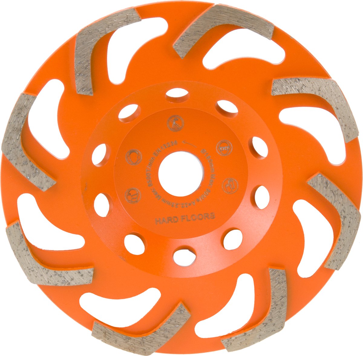 SPERO 180mm Snake Diamant Komslijpschijf Beton - Asgat 22,23mm - Medium - SP180B
