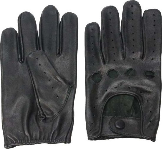 Gants de pilote gant en cuir noir | taille M | bol.com