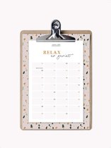 Duurzaam cadeau - Jaarkalender - Verjaardagskalender - Terrazzo print