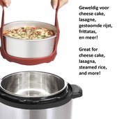 Ziva Instant Pot rubber bakwaren sling voor Instant Pot 6 Qt / 8 Qt, compatibel met andere merken multifunctionele kokers - Hittebestendig - Handig voor Eieren - Ook voor Ninja Multicooker - 