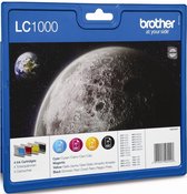 Brother LC1000BK - Inktcartridge - Cyaan / Magenta / Geel / Zwart