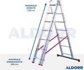 ALDORR Home 3-delige Reformladder 3x7 - Hoogte 4,25 meter