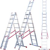 ALDORR Home 3-delige Reformladder 3x8 - Hoogte 5,09 meter
