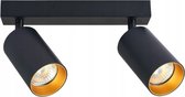 Master LED - LED plafondspot mat zwart - 2 verstelbare spots - GU10 aansluiting