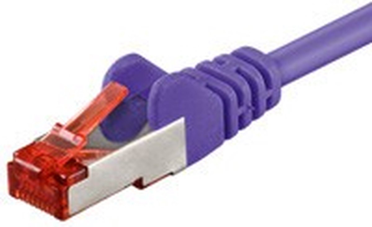 Danicom CAT6 S/FTP (PIMF) patchkabel - 1,50 meter paars - netwerkkabel - internetkabel - UTP kabel - RJ45 - 1000 mbit/s