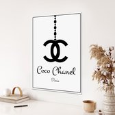 Acoustic-home Akoestisch schilderij Budget paneel met Chanel logo design 149 - 60x90, Staand