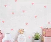 Muursticker hart - Hartjes muursticker - Roze muurstickers - Hartjesmuur - Muursticker - Roze