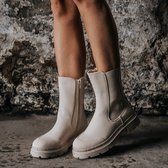 Chelsea boots dames - Mea beige