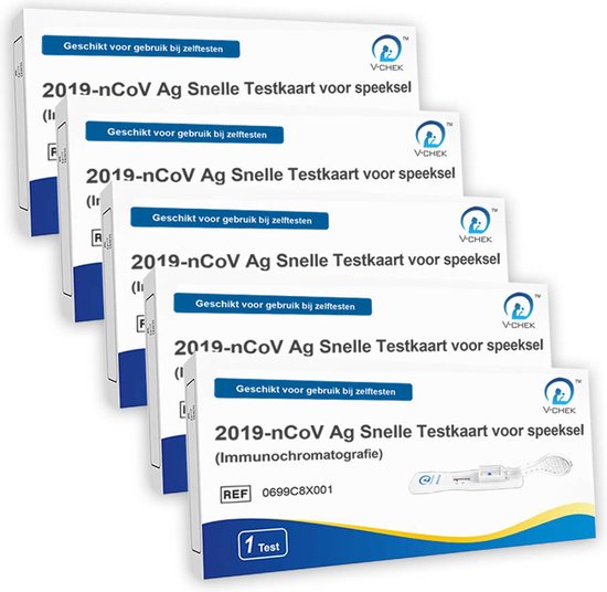 De nieuwe speeksel test 3 stuks voor 10 euro