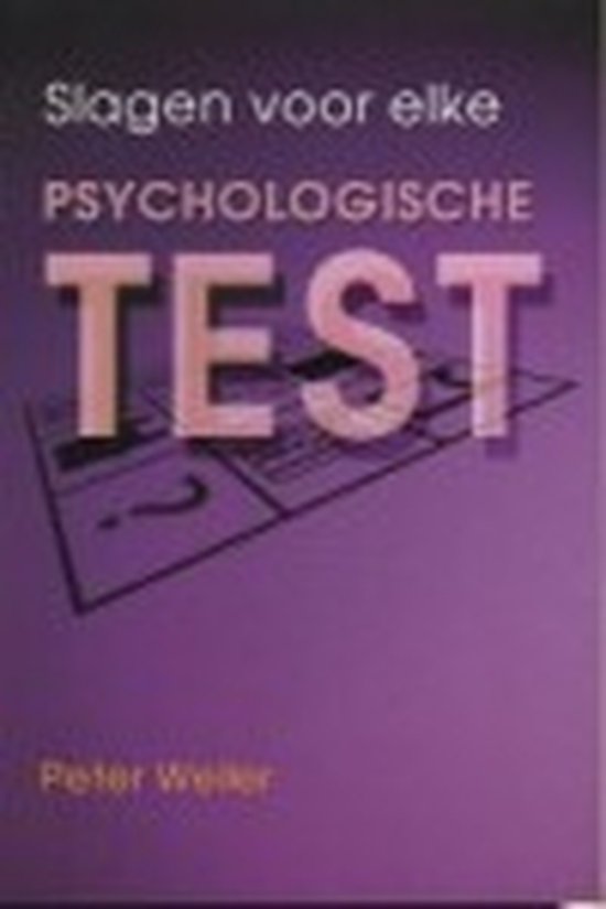 Slagen Voor Elke Psychologische Test - cover