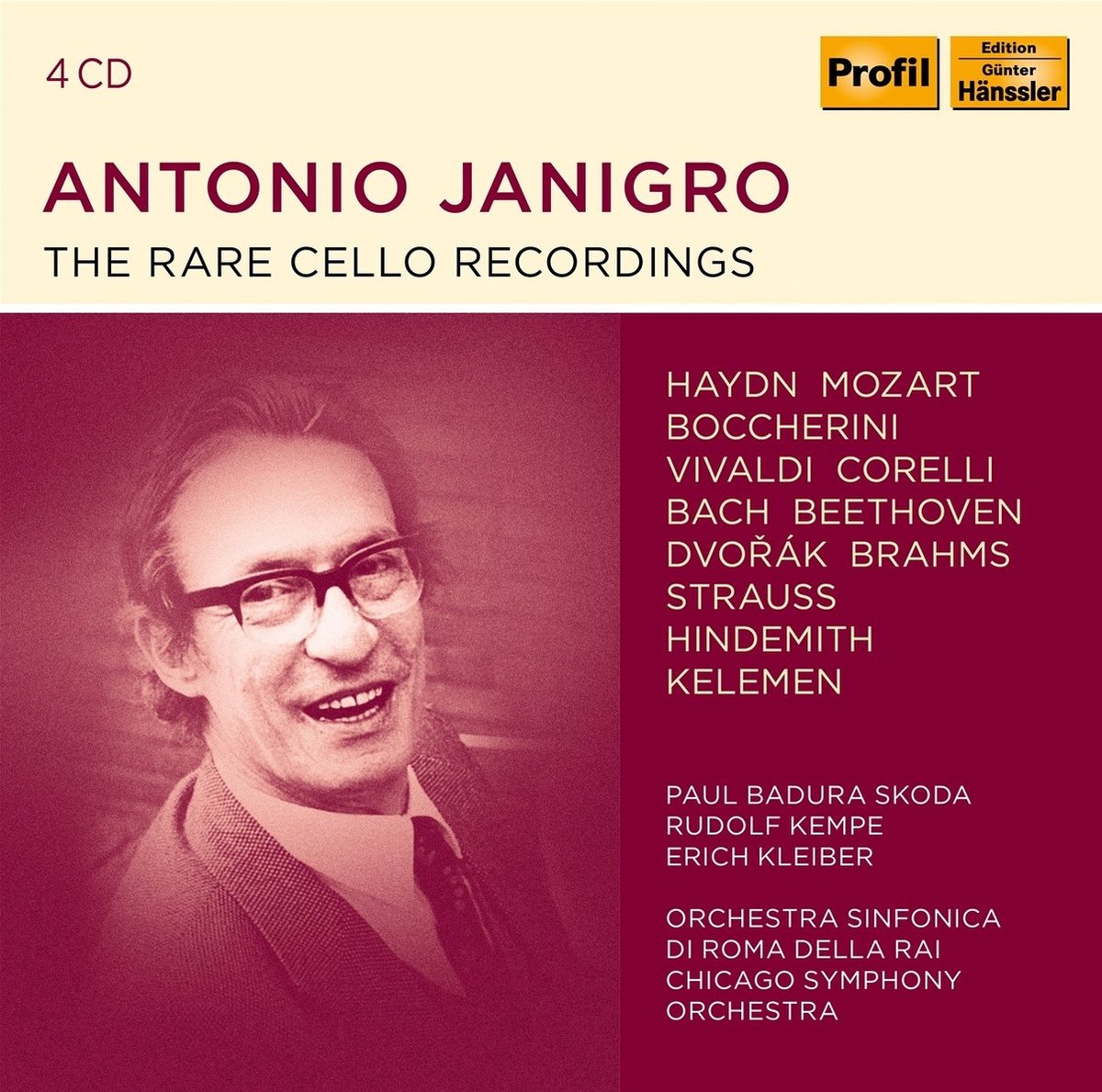 Antonio Janigro - Antonio Janigro - The Rare Cello Recordings (4 CD)