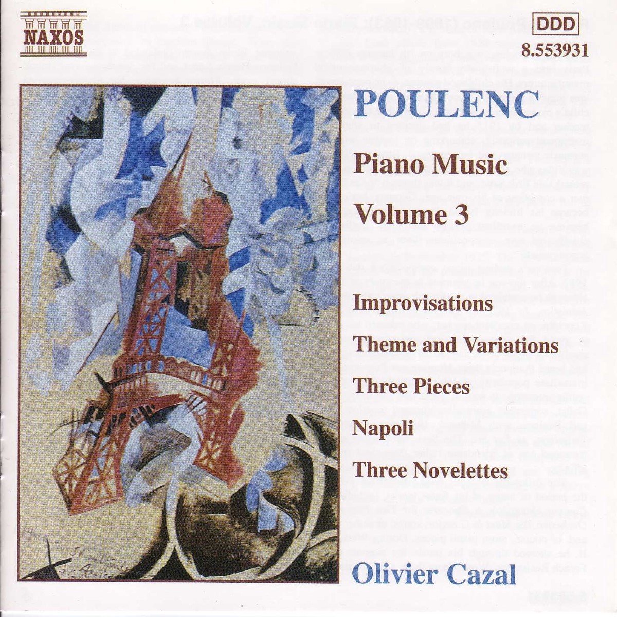 Olivier Cazal - Poulenc: Piano Music Volume 3 (CD)