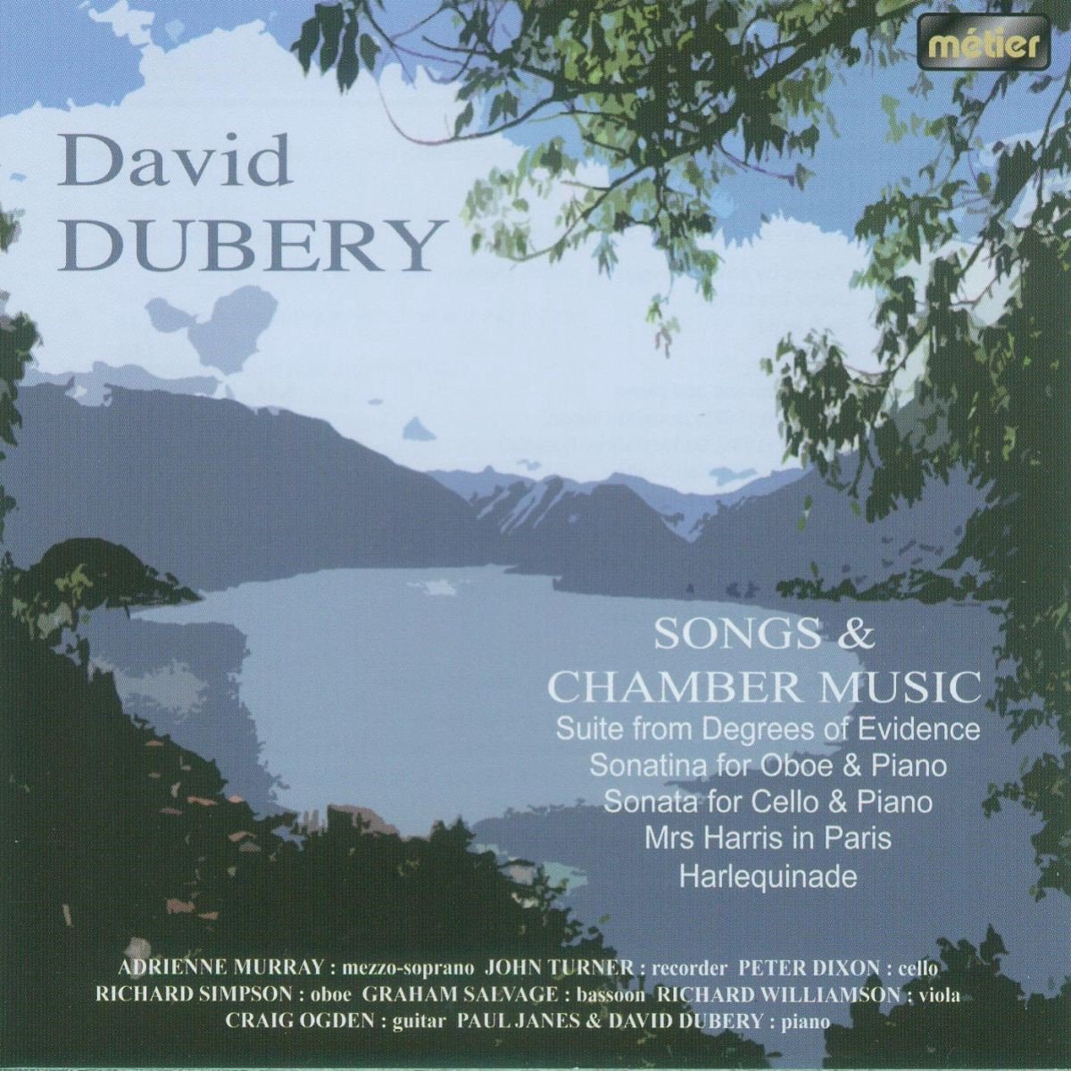 Murray, Turner, Janes, Ogden, Dixon - Dubery: Songs & Chamber Music (CD)
