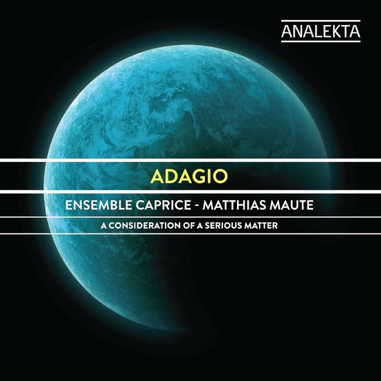 Albumhoes met een blauwe planeet en de tekst "ADAGIO ENSEMBLE CAPRICE - MATTHIAS MAUTE".