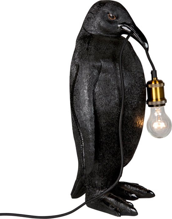 Lampe de table pingouin noir 49,5 cm | bol.com