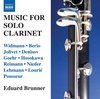 Eduard Brunner - Music For Solo Clarinet (CD)
