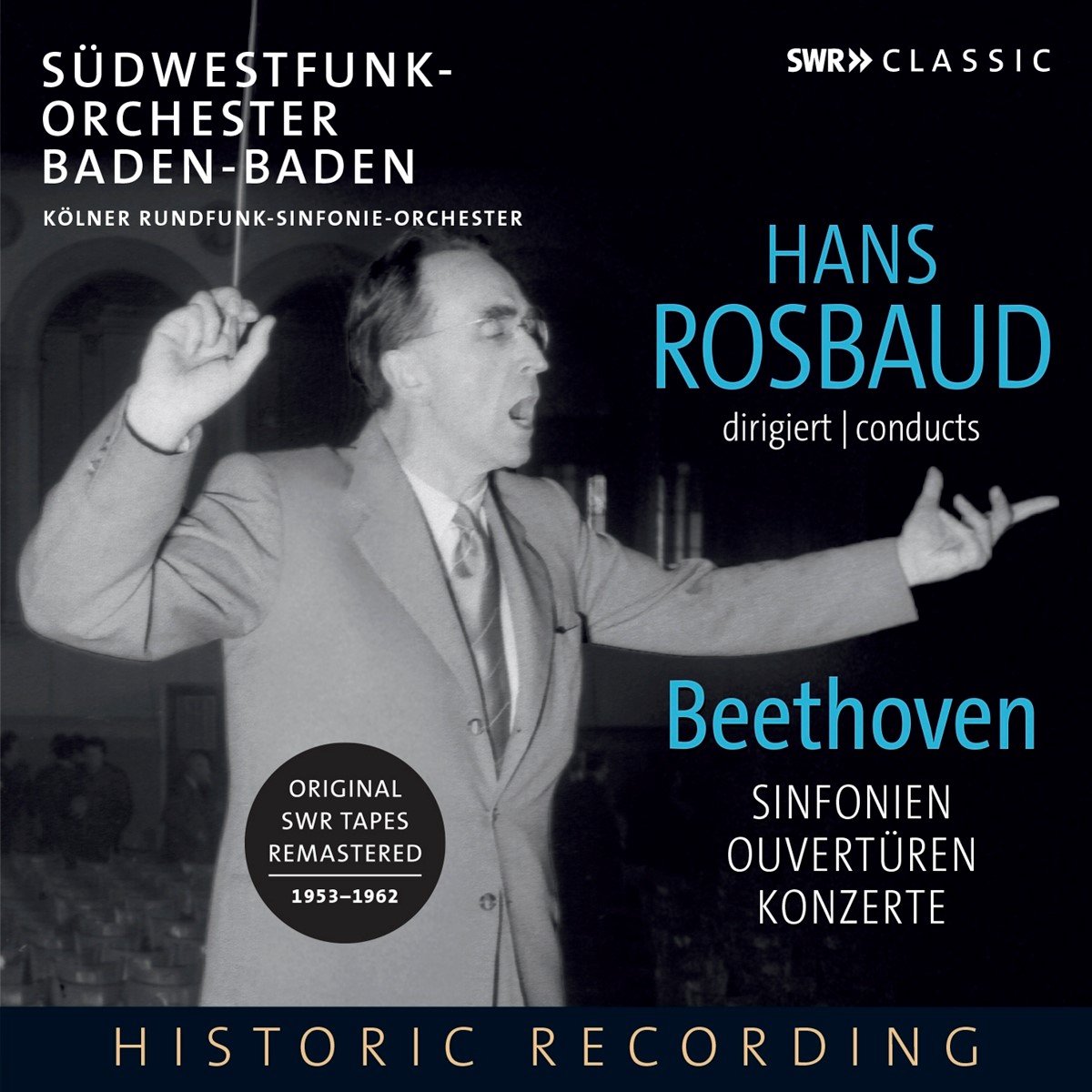 Südwestfunk-Orchester Baden-Baden, Hans Rosbaud - Beethoven: Sinfonien | Ouvertüren | Konzerte (7 CD) (Remastered)