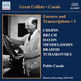 Pablo Casals - Encores & Transcriptions Volume 5 (CD)
