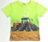 S&C Tractor T-shirt H52 - Neon groen - Case - Maat 122/128