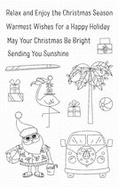 Sun-Lovin' Santa Clear Stamps (CS-431)