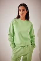 na-kd Organic Logo Basic  Dames Trui - Maat Small