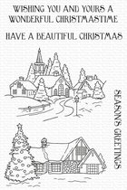 Season's Greetings Clear Stamps (CS-602)