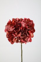 Kunstbloem - Hydrangea - Hortensia - topkwaliteit decoratie - 2 stuks - zijden bloem - Paars - 63 cm hoog