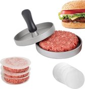 MT Deals - Hamburgerpers - Hamburger maker - Gehakt - BBQ accessiores - RVS - Kookgerei - meat trendizer - kitchen tools