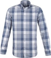 State of Art - Overhemd Ruiten Blauw - XXL - Heren - Regular-fit