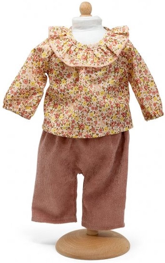 Mamamemo Broek met Gebloemde Blouse 38 - 41 cm