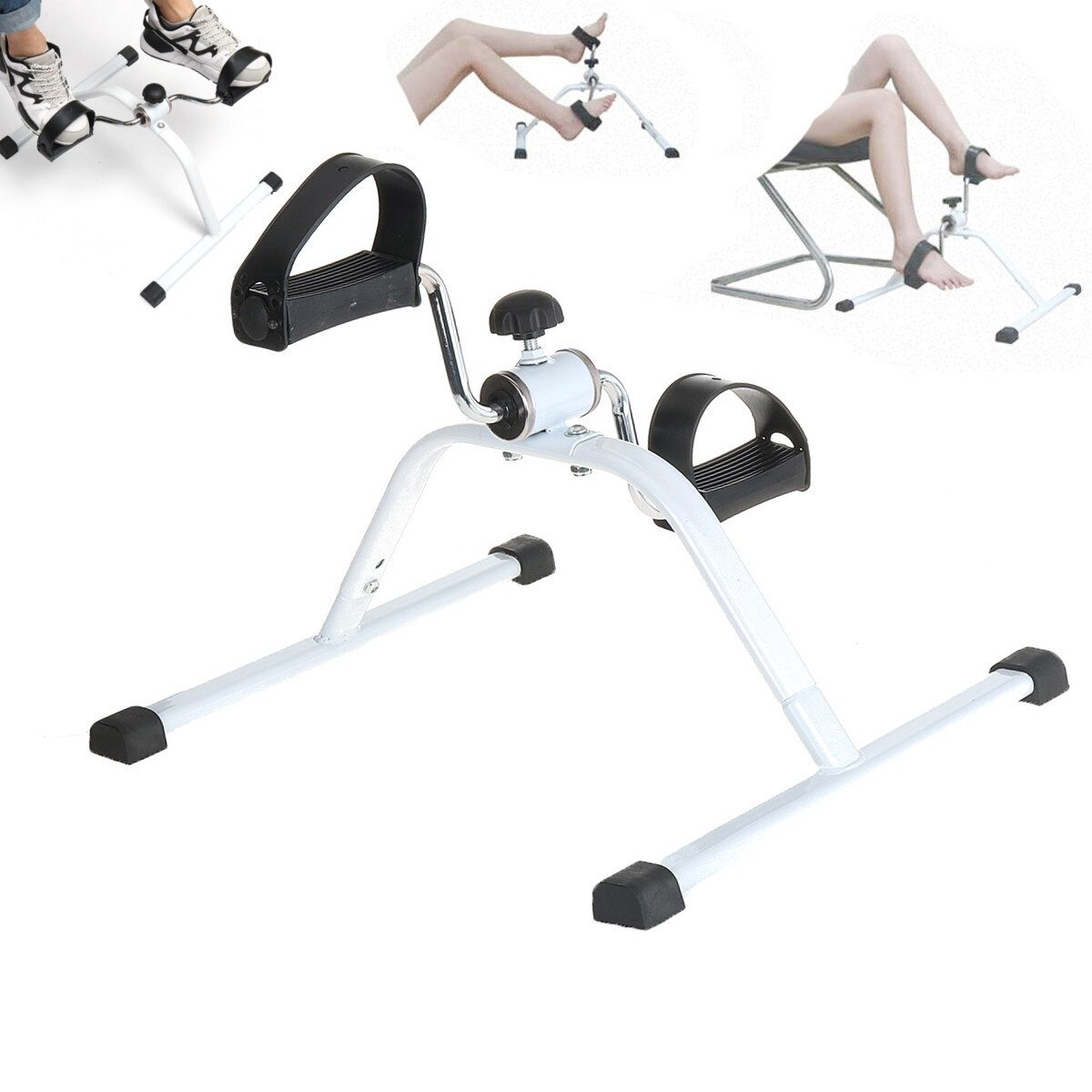 Polaza® Fietspedaaltrainer voor onder bureau - - Fietstrainer - Fysiotherapiecyclus voor arm/been