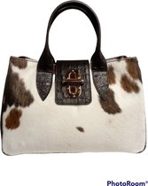 Andrea's Bags damestas Carla beige/ bruin/ zwart