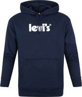 Levi's - Graphic Core Hoodie Donkerblauw - Maat XXL - Modern-fit
