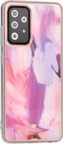 UNIQ Classic Case Samsung Galaxy A52 TPU Backcover hoesje - Graffiti Pink
