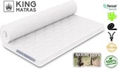 King - Topdek - Matras - Helvea - Latex - Bamboe - Tencel -  110 x 200cm Dikte 12cm