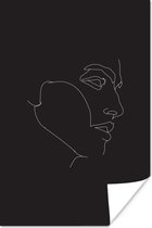 Affiche Homme - Tête - Abstrait - 60x90 cm